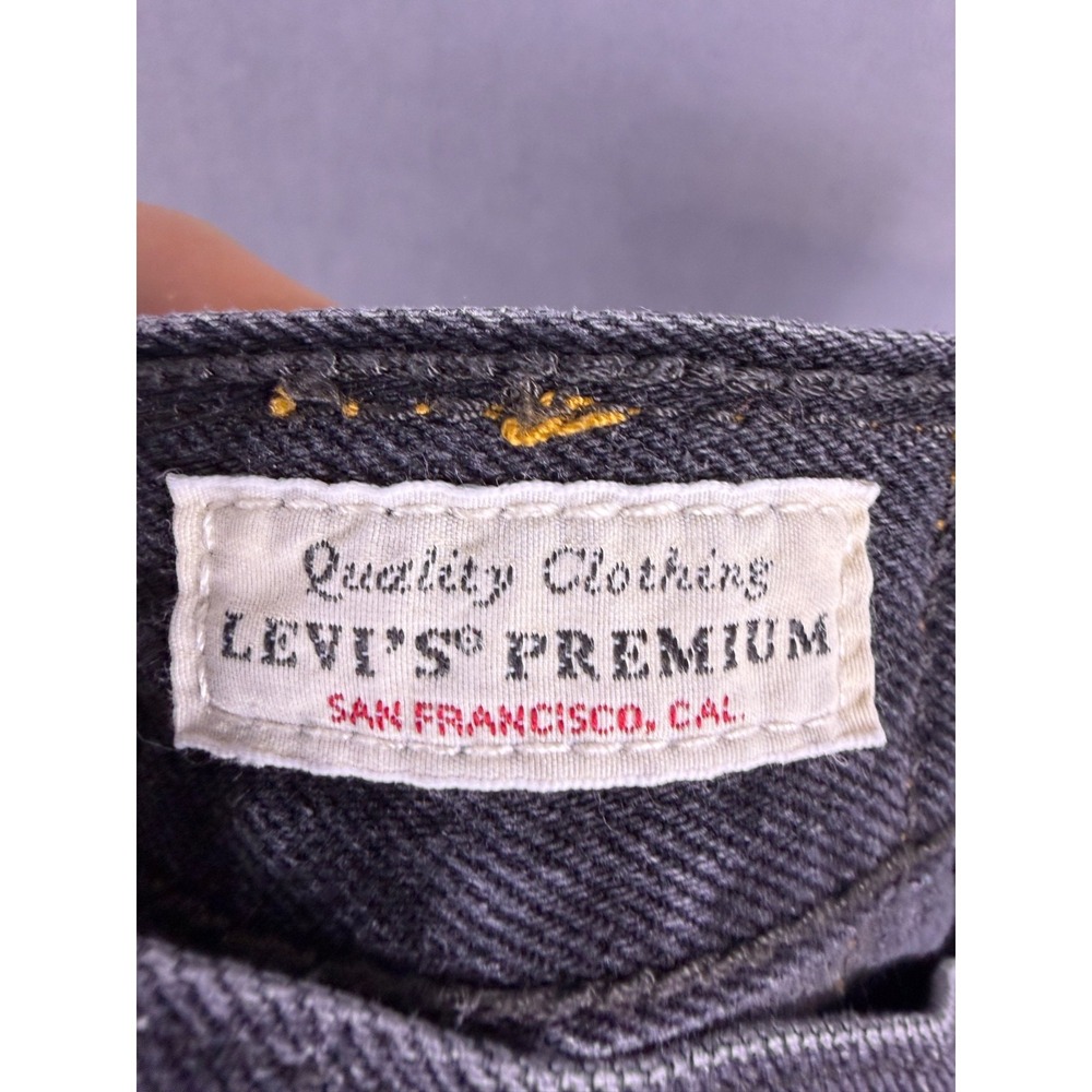 Levi's Premium Women's 28x30 Faded Black Denim Jeans Baggy Dad Jeans - Picture 7 of 12